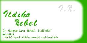 ildiko nebel business card